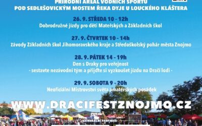 Pozvání na dračí lodě do Znojma